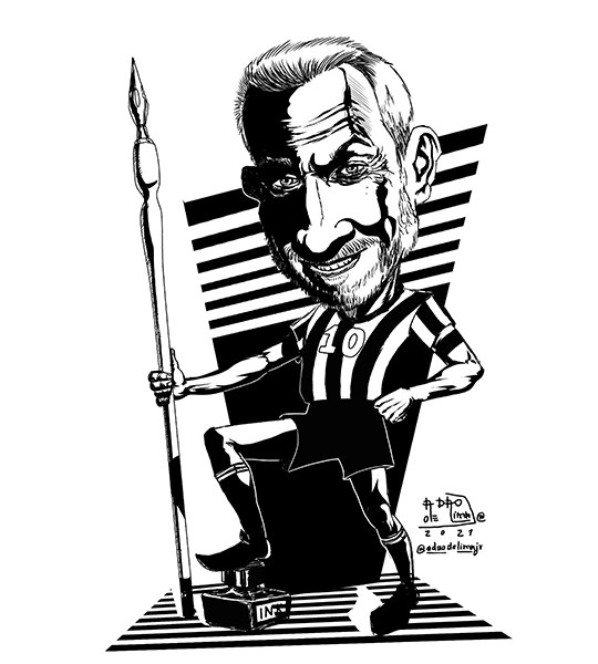 Eduardo Risso caricatura por Adao de Lima Jr