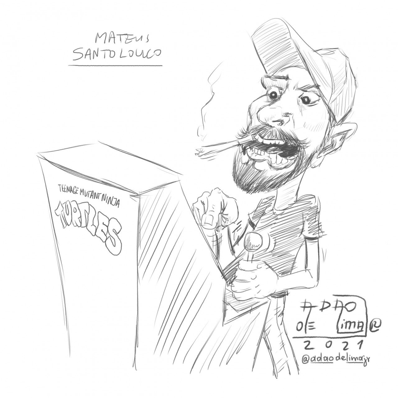 O Desenhista Mateus Santolouco por Adao de Lima Jr