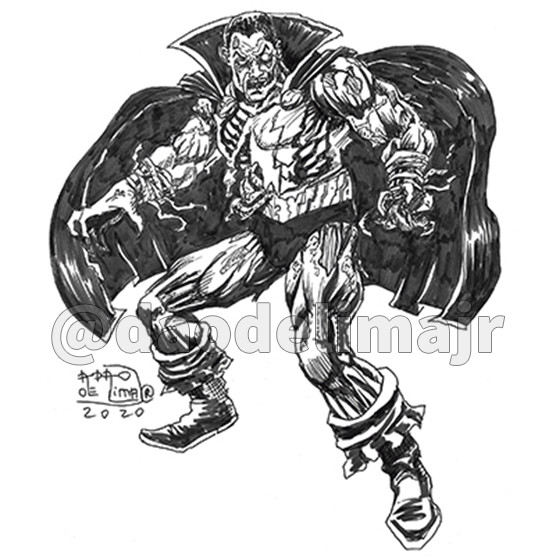 Black Adam Zumbi Nanquim