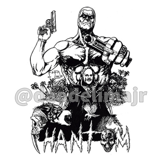 O Fantasma The Phantom and Lee Falk Nanquim